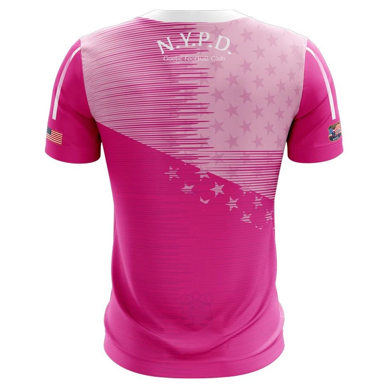 NYPD GAA Women's Fit Jersey Pink 4 NYPD GAA Women's Fit Jersey Pink - Image 2