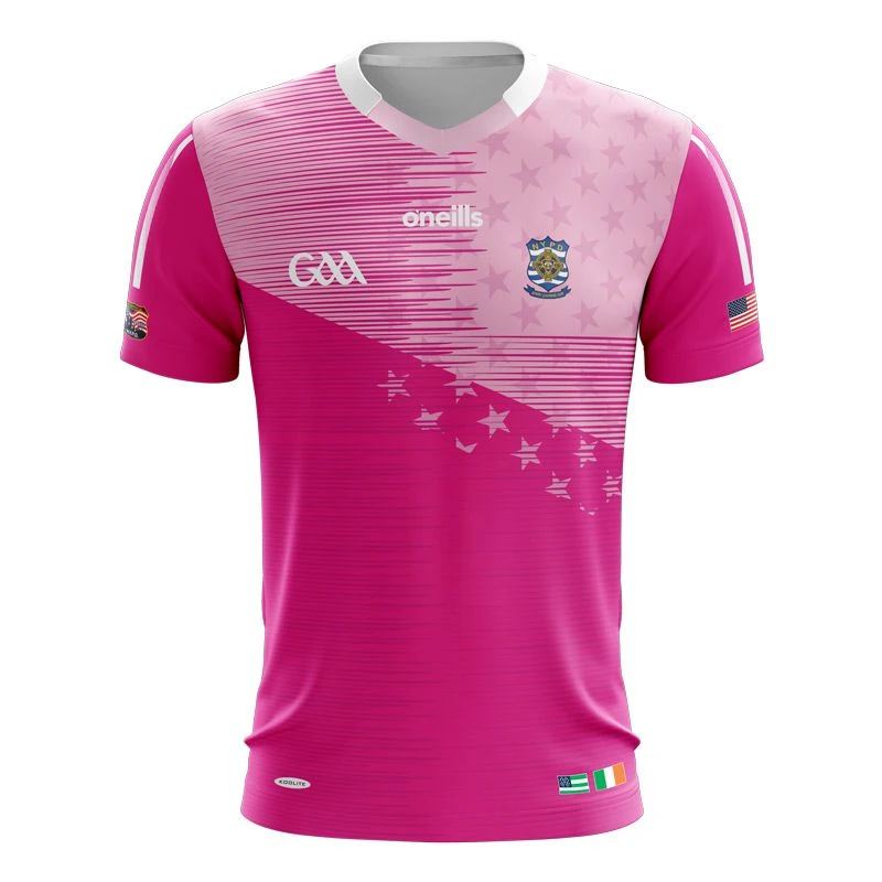 NYPD GAA Women's Fit Jersey Pink 3 NYPD GAA Women's Fit Jersey Pink