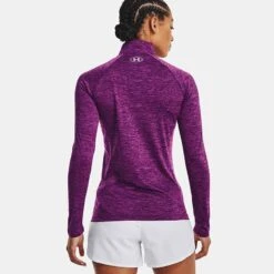 Under Armour Women's Tech™ Half Zip Twist Rivalry / Strobe / Metallic Silver -Puma Shop 1320128514 2