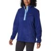 Columbia Women's Benton Springs™ 1/2 Snap Pullover Dark Sapphire / Vista Blue -Puma Shop 1860991 432 a3 presethigh res jpeg 300 dpi