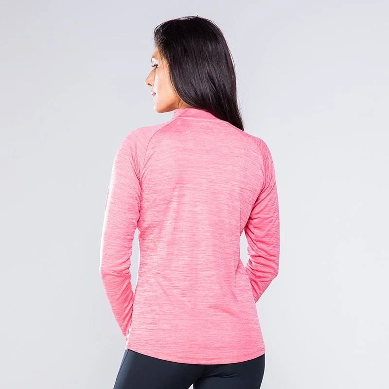 Women's Madison Half Zip Midlayer Top Pink 4 Women's Madison Half Zip Midlayer Top Pink - Image 2