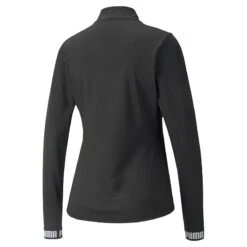 Puma Women's Train Strong Quarter Zip Top Black -Puma Shop 521839 01 bv