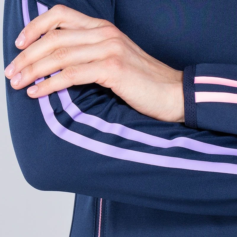 Women's Dolmen Brushed Half Zip Top Marine / Pink / Purple 7 Women's Dolmen Brushed Half Zip Top Marine / Pink / Purple - Image 5