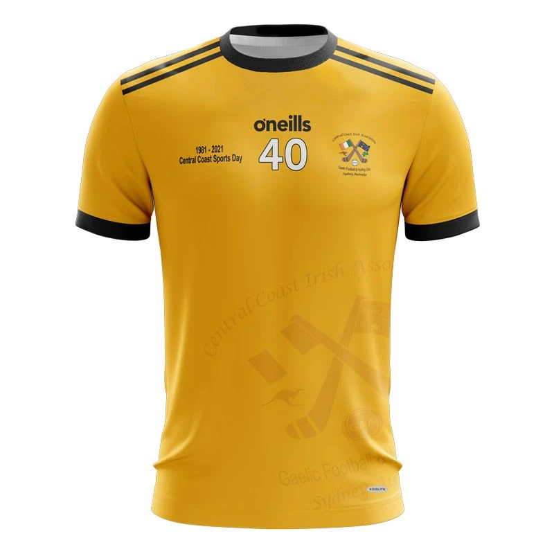 Central Coast 40th Anniversary Short Sleeve Training Top (Amber) 3 Central Coast 40th Anniversary Short Sleeve Training Top (Amber)