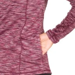 Trespass Women's Edith Half Zip Top Fig Marl -Puma Shop edith fatolso10001 fgm m04