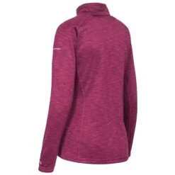 Trespass Women's Fairford Half Zip Fleece Top Grape Wine Marl -Puma Shop fairford faflflk10001 gwm b