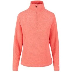 Trespass Women's Half Zip Fleece Peach Blush