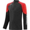 Women's Oslo Brushed Half Zip Top Black / Red / White -Puma Shop oslo 184 2 gen bkrdwh adlt p1 1