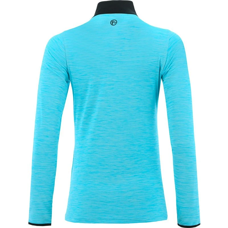 Women's Pluto Half Zip Midlayer Top Blue / Dark Grey 5 Women's Pluto Half Zip Midlayer Top Blue / Dark Grey - Image 3