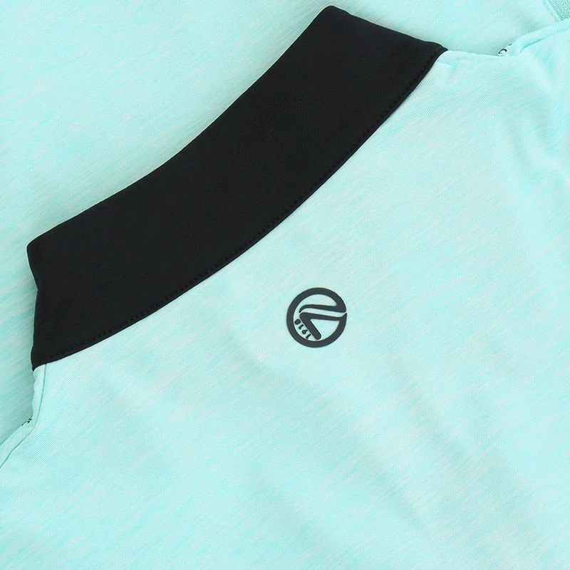 Women's Pluto Brushed Half Zip Top Green / Marine 7 Women's Pluto Brushed Half Zip Top Green / Marine - Image 5