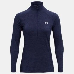 Under Armour Women's Tech™ Half Zip Twist Midnight Navy / Cadet / Metallic Silver -Puma Shop ps1320128 410 hf
