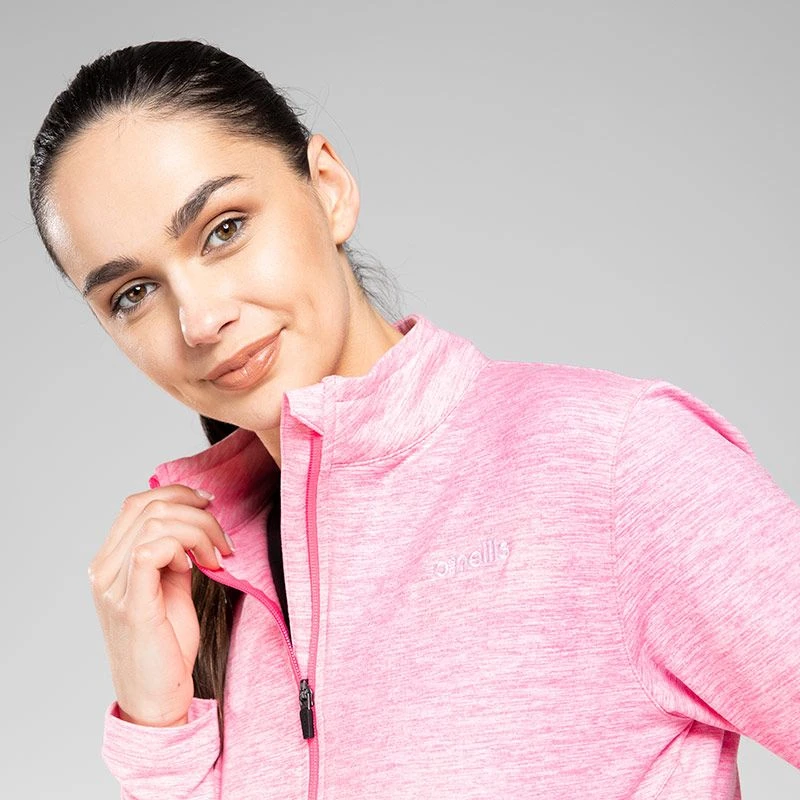 Women's Reece Full Zip Fleece Jacket Pink 4 Women's Reece Full Zip Fleece Jacket Pink - Image 2