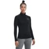 Under Armour Women's UA Tech™ Half Zip Top Black / Black / Metallic Silver -Puma Shop s7.v5 1320126 001 fc 1