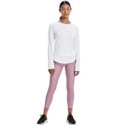 Under Armour Women's UA Tech™ Vent Long Sleeve T-Shirt White / Black -Puma Shop s7.v5 1366130 100 fsf