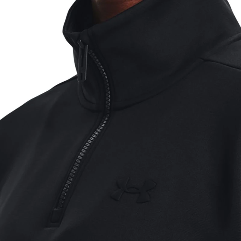Under Armour Women's Quarter Zip Top Black 6 Under Armour Women's Quarter Zip Top Black - Image 4