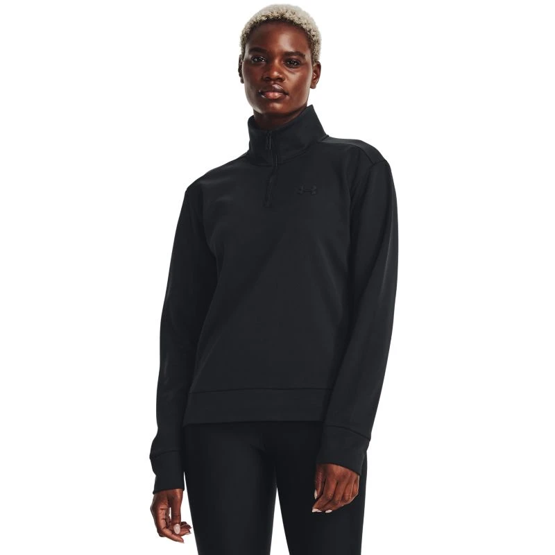 Under Armour Women's Quarter Zip Top Black 3 Under Armour Women's Quarter Zip Top Black